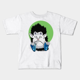 hedgehog in sneakers sitting Kids T-Shirt